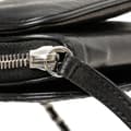 Miniatyrbild 9 av 10: Pre-owned Chanel CC Quilted Lambskin Clams Wallet on Chain Black