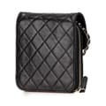 Miniatyrbild 2 av 10: Pre-owned Chanel CC Quilted Lambskin Clams Wallet on Chain Black