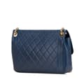 Miniatyrbild 2 av 10: Pre-owned Chanel Large Lambskin Chic With Me Flap Blue