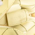 Miniatyrbild 6 av 10: Pre-owned Bottega Veneta Mini Lambskin Intreccio Cassette Camera Bag Yellow