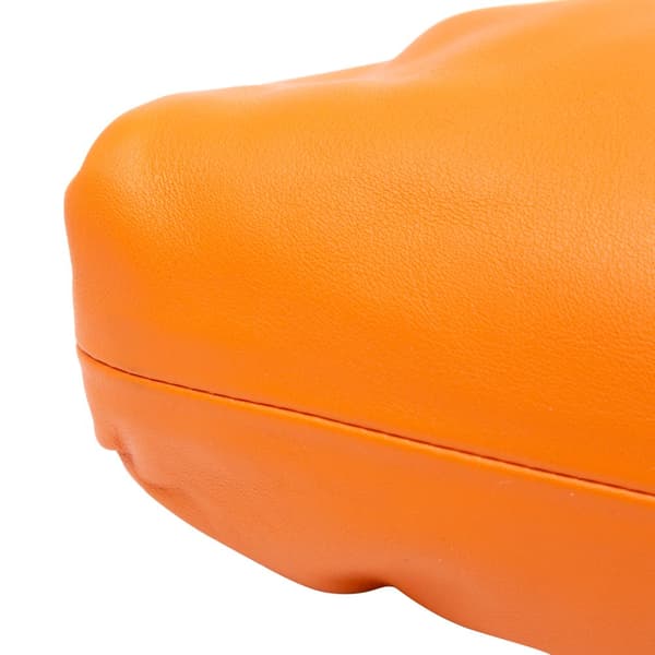 Pre-owned Bottega Veneta Lambskin The Mini Pouch Orange