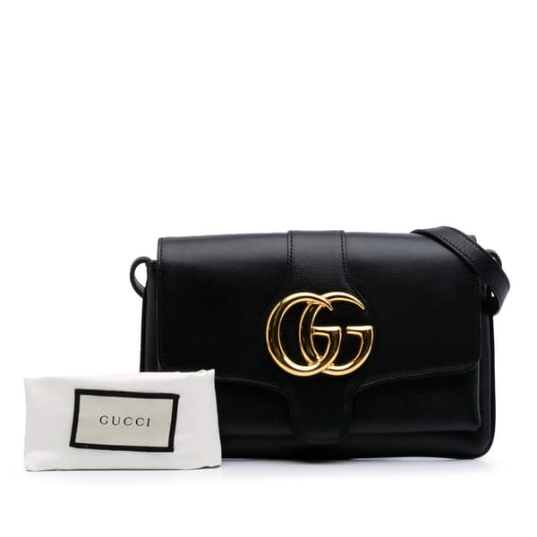 Pre-owned Gucci Small Leather Arli Crossbody Black