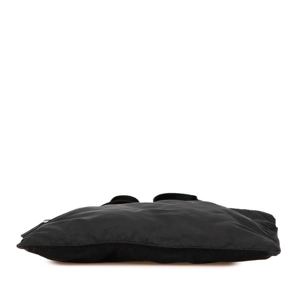 Pre-owned Prada Tessuto Zip Top Crossbody Black