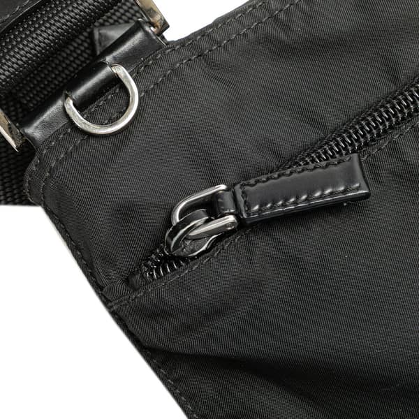 Pre-owned Prada Tessuto Zip Top Crossbody Black