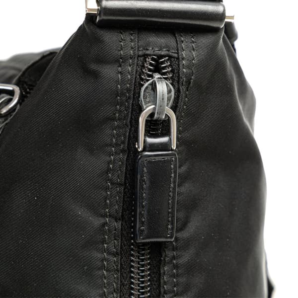 Pre-owned Prada Tessuto Zip Top Crossbody Black