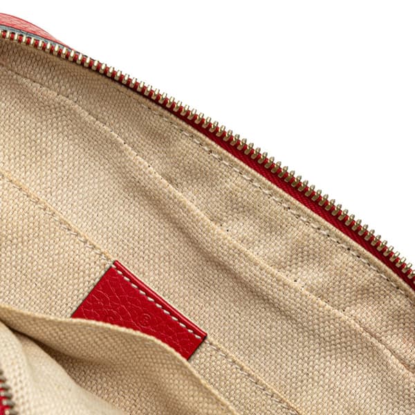 Pre-owned Gucci Leather Soho Disco Crossbody Red