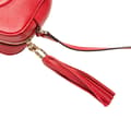 Miniatyrbild 9 av 10: Pre-owned Gucci Leather Soho Disco Crossbody Red
