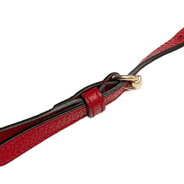 Pre-owned Gucci Leather Soho Disco Crossbody Red