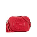 Miniatyrbild 1 av 10: Pre-owned Gucci Leather Soho Disco Crossbody Red