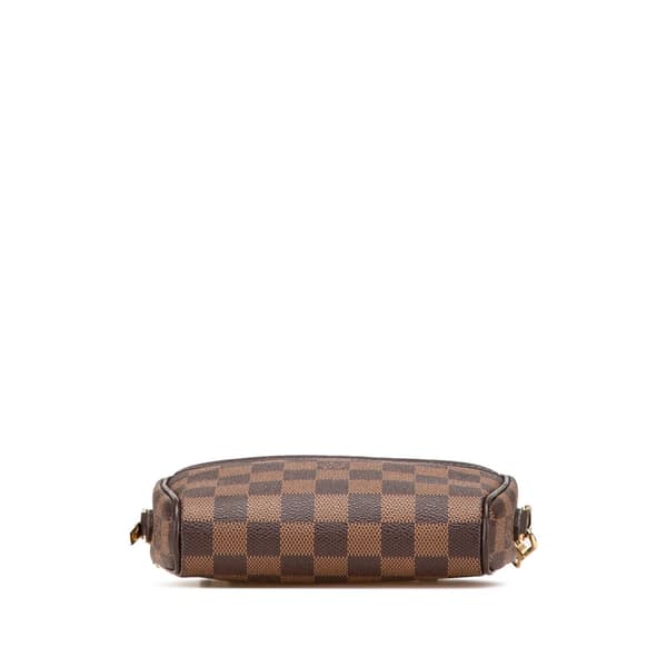 Pre-owned Louis Vuitton Damier Ebene Ipanema Pochette Brown