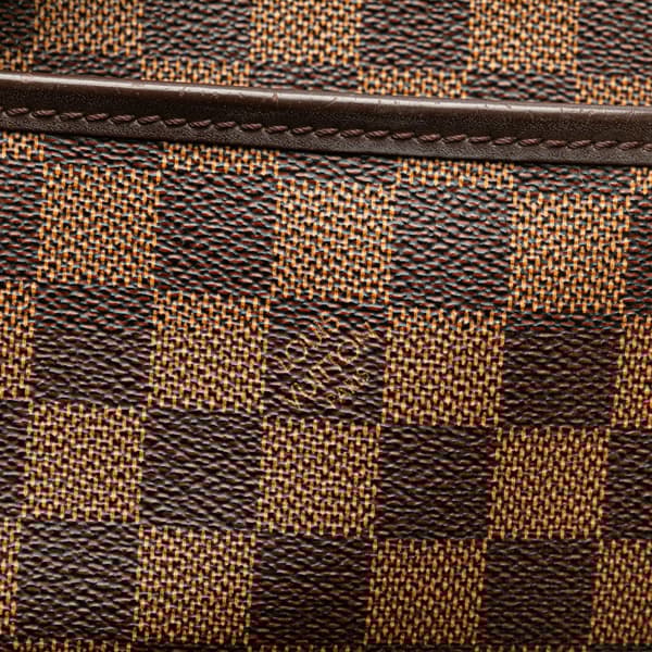 Pre-owned Louis Vuitton Damier Ebene Ipanema Pochette Brown
