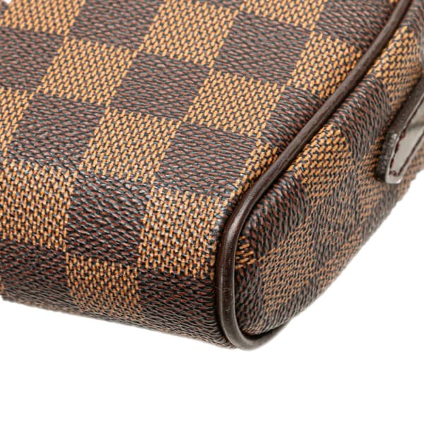 Pre-owned Louis Vuitton Damier Ebene Ipanema Pochette Brown