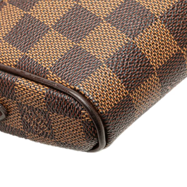 Pre-owned Louis Vuitton Damier Ebene Ipanema Pochette Brown