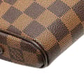 Miniatyrbild 9 av 10: Pre-owned Louis Vuitton Damier Ebene Ipanema Pochette Brown