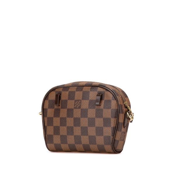 Pre-owned Louis Vuitton Damier Ebene Ipanema Pochette Brown