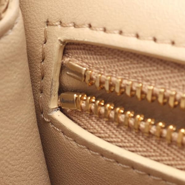 Pre-owned Celine Medium Leather Triomphe Frame Crossbody Brown