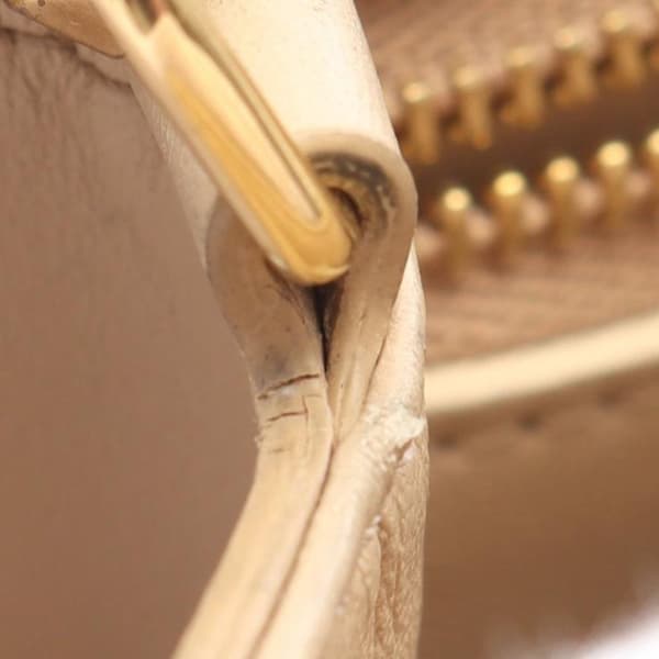 Pre-owned Celine Medium Leather Triomphe Frame Crossbody Brown