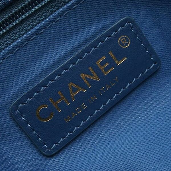 Pre-owned Chanel Mini Rectangular Quilted Denim Mood Flap Blue