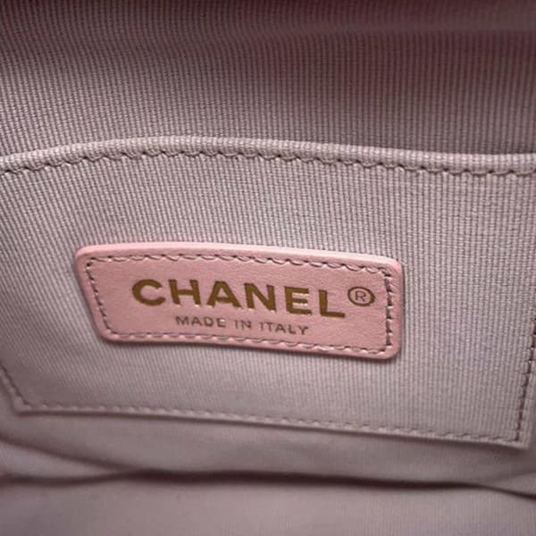 Pre-owned Chanel Small Quilted Calfskin About Pearls Hobo Pink