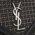 Miniatyrbilde 7 av 10: Pre-owned Saint Laurent Studded Leather Monogram Le Sept Chain Bag Black