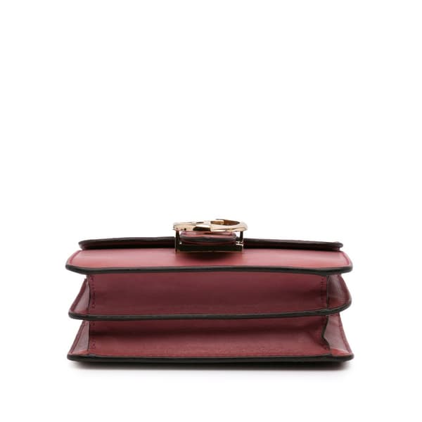 Pre-owned Gucci Small Leather 1973 Crossbody Bag Red