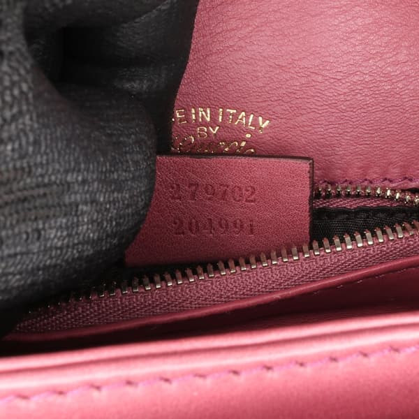 Pre-owned Gucci Small Leather 1973 Crossbody Bag Red
