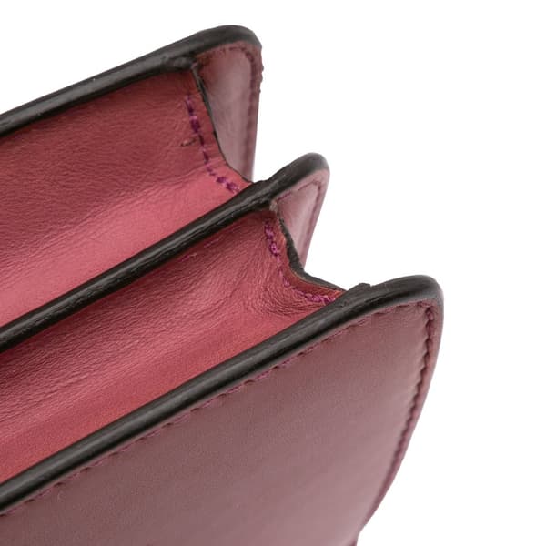 Pre-owned Gucci Small Leather 1973 Crossbody Bag Red