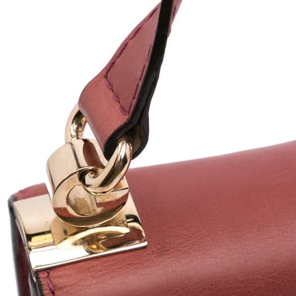 Pre-owned Gucci Small Leather 1973 Crossbody Bag Red
