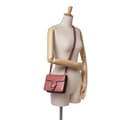 Miniatyrbild 9 av 10: Pre-owned Gucci Small Leather 1973 Crossbody Bag Red