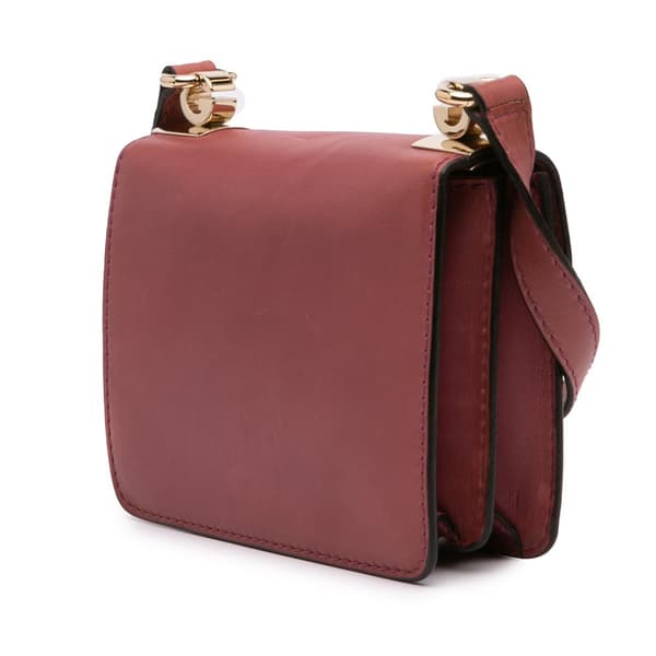 Pre-owned Gucci Small Leather 1973 Crossbody Bag Red