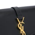 Pikkukuva 8 / 10: Pre-owned Saint Laurent Leather Monogram Sulpice Wallet on Chain Black