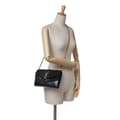 Pikkukuva 10 / 10: Pre-owned Saint Laurent Leather Monogram Sulpice Wallet on Chain Black