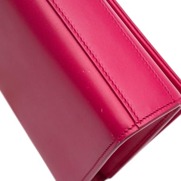 Pre-owned Saint Laurent Medium Smooth Calfskin Classic Monogram Kate Tassel Crossbody Pink