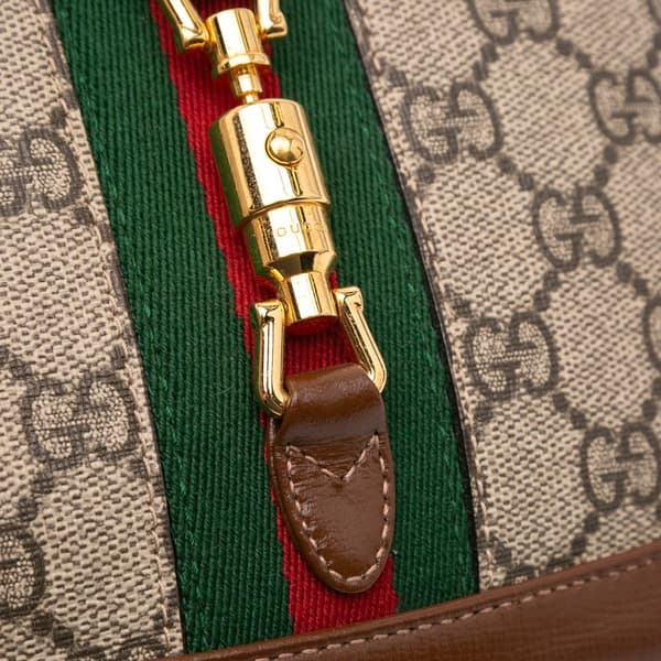 Pre-owned Gucci Mini GG Supreme Jackie 1961 Crossbody Brown
