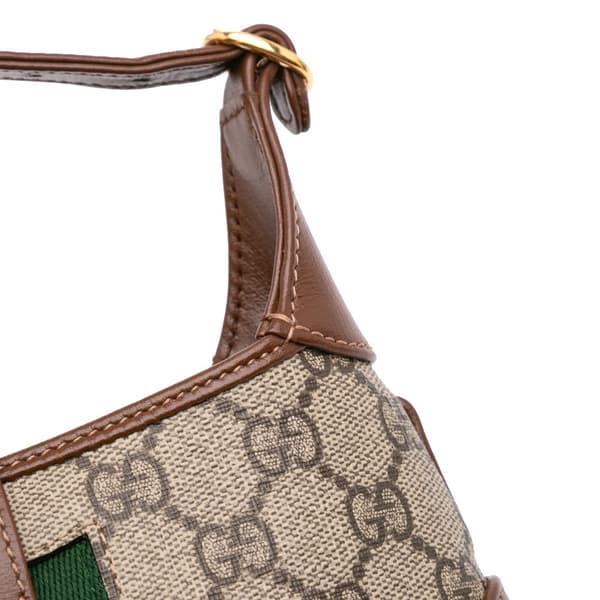 Pre-owned Gucci Mini GG Supreme Jackie 1961 Crossbody Brown