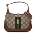 Miniatyrbild 1 av 10: Pre-owned Gucci Mini GG Supreme Jackie 1961 Crossbody Brown