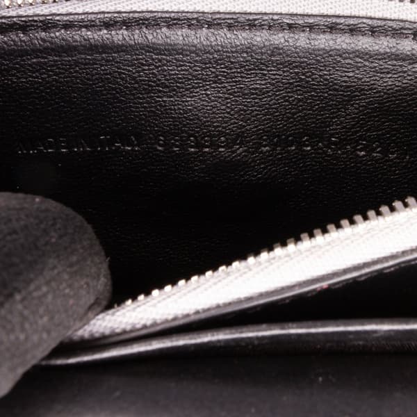Pre-owned Balenciaga Croc Embossed Lambskin Gossip Wallet on Chain Silver