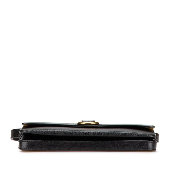 Pre-owned Burberry Leather Hayes D Ring Crossbody Black