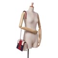 Miniatyrbilde 8 av 9: Pre-owned Valentino Medium Tricolor Leather Uptown Crossbody Red