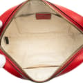 Miniatyrbild 4 av 10: Pre-owned Gucci Leather Animalier Web Disco Crossbody Red