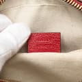 Miniatyrbild 6 av 10: Pre-owned Gucci Leather Animalier Web Disco Crossbody Red