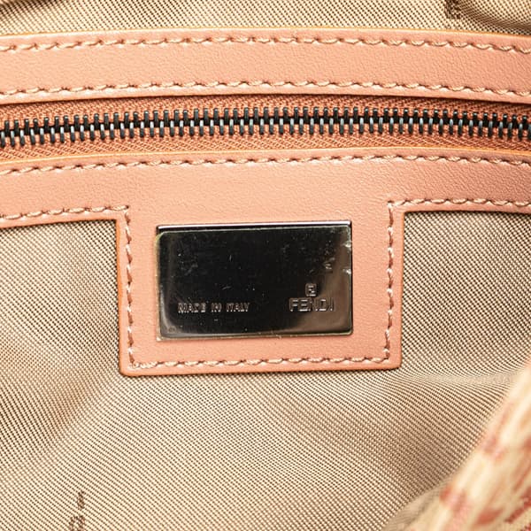 Pre-owned Fendi Zucchino Canvas Crossbody Brown