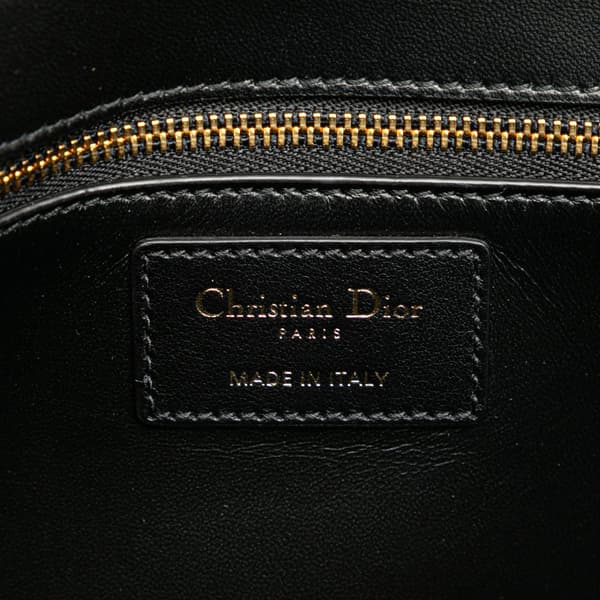 Pre-owned Dior Pony Hair Leopard Print 30 Montaigne Flap Brown