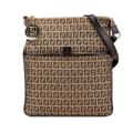 Miniatyrbillede 1 af 9: Pre-owned Fendi Zucchino Canvas Crossbody Brown