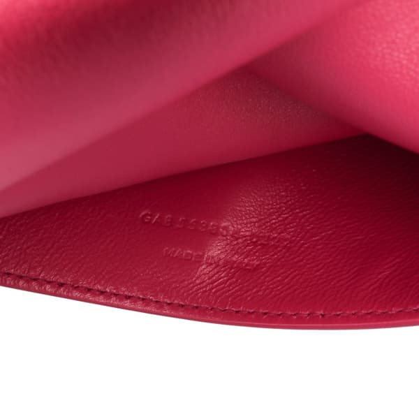 Pre-owned Saint Laurent Medium Smooth Calfskin and Suede Reversible Kate Crossbody Pink