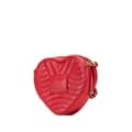 Miniatyrbilde 2 av 10: Pre-owned Louis Vuitton Calfskin Embellished New Wave Love Lock Crossbody Red