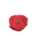 Miniatyrbilde 1 av 10: Pre-owned Louis Vuitton Calfskin Embellished New Wave Love Lock Crossbody Red