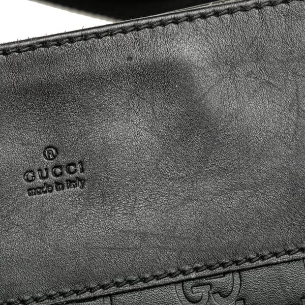 Pre-owned Gucci Guccissima Crossbody Black
