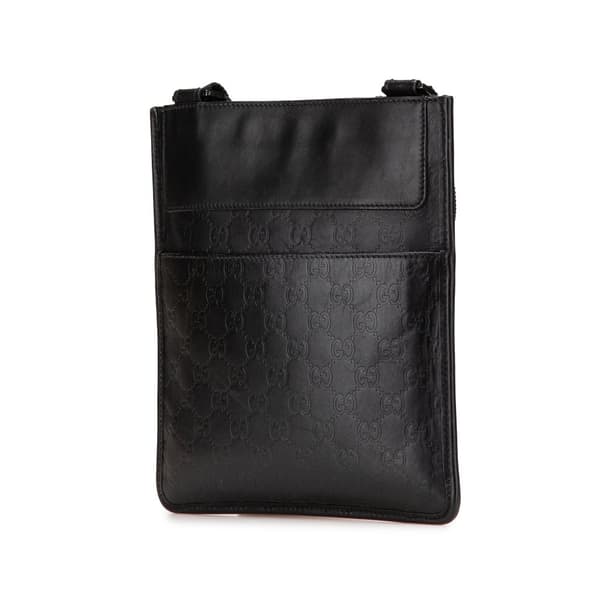 Pre-owned Gucci Guccissima Crossbody Black