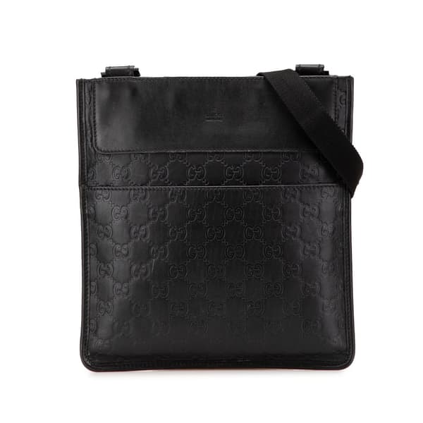 Pre-owned Gucci Guccissima Crossbody Black